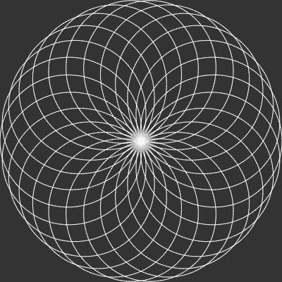 "Mathematical Rose Patterns" code example