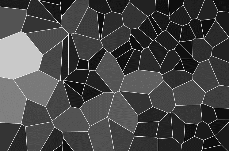 Grayscale voronoi polygons