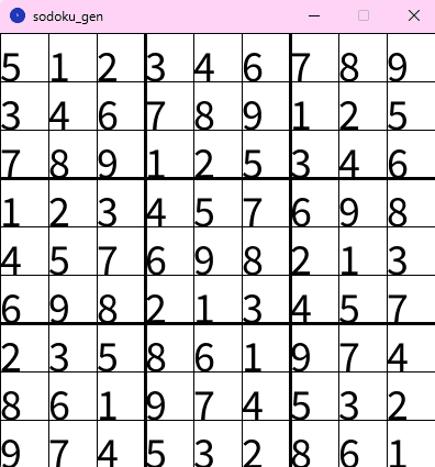 Sudoku table generator + solver