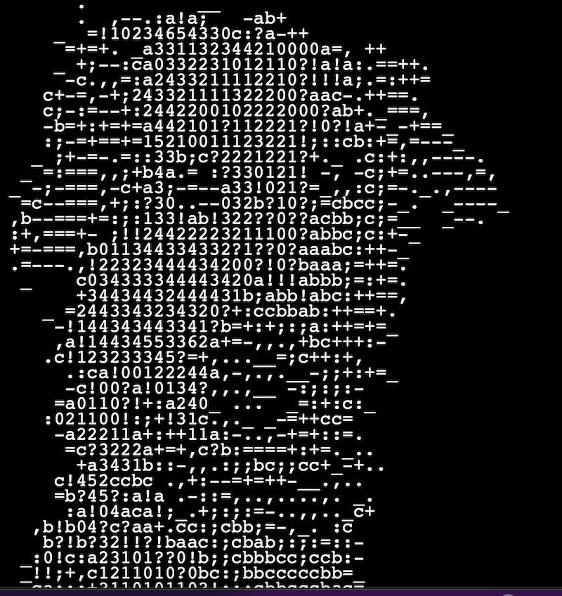 "ASCII Image DOM" code example