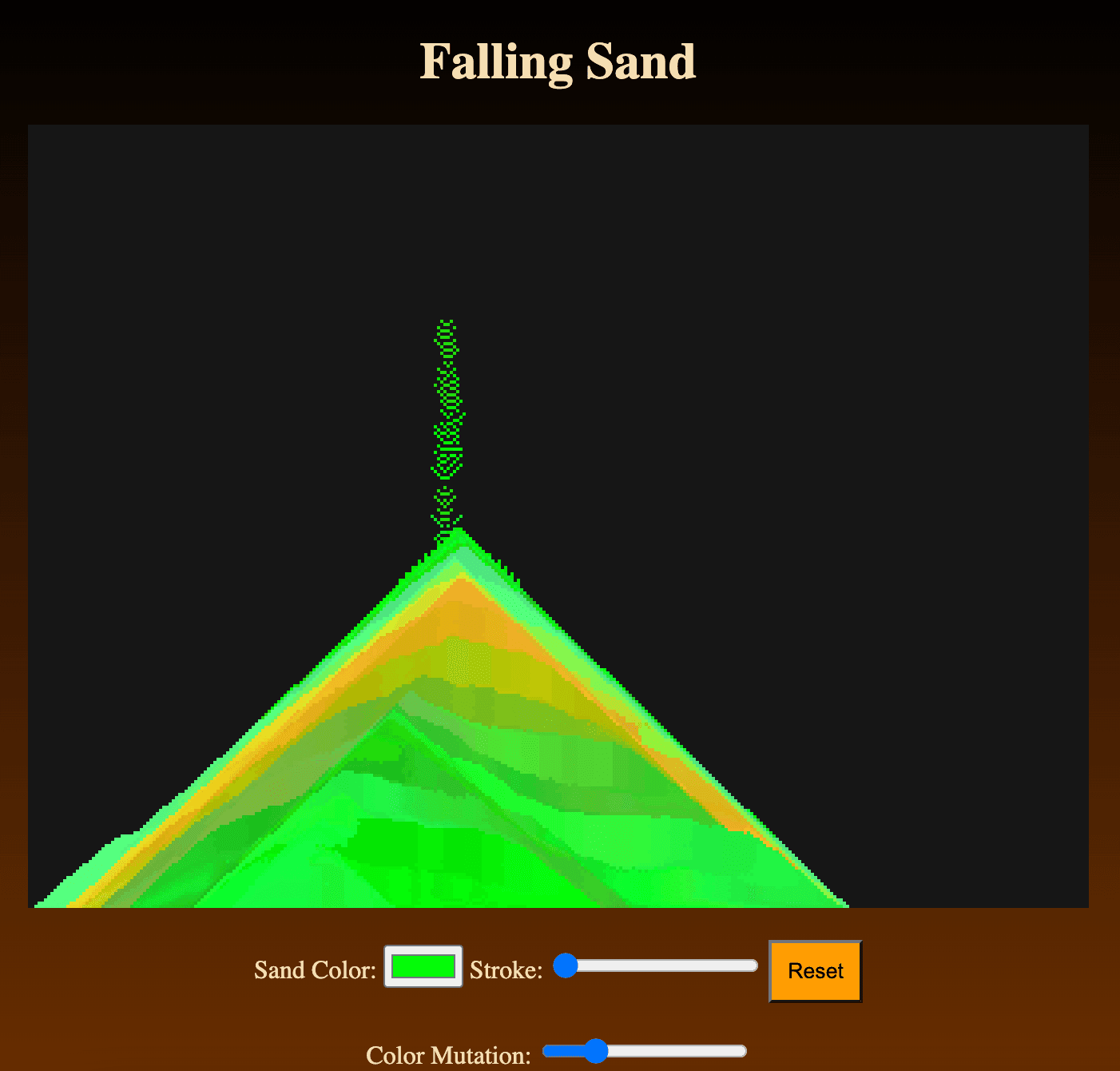 Falling Sand with some UI features