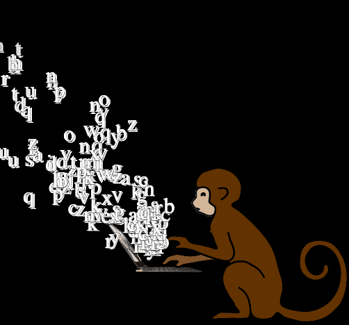 Monkey typing Shakespeare's complete works