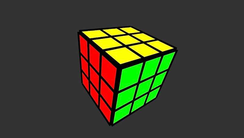 "Rubik's Cube - Part 1" code example