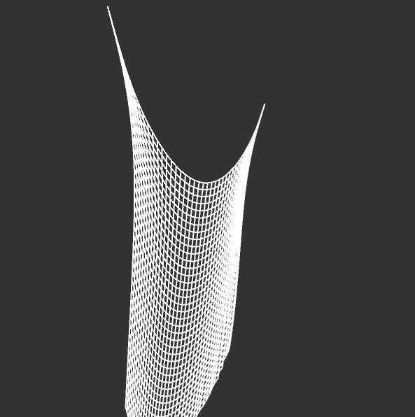 "Cloth Simulation with Processing in 3D" code example