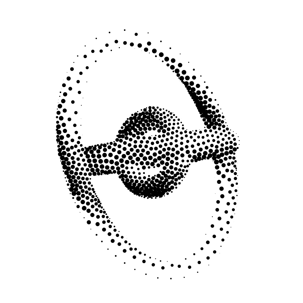 Animated rings stippling