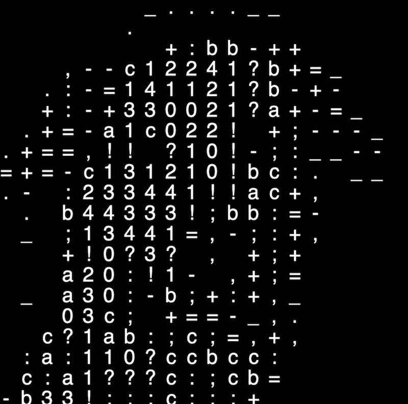 "ASCII Image Canvas" code example