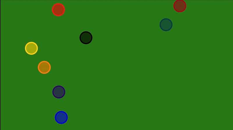 "Top Down Billiards Exercise" code example