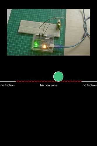 friction control with potentiometer