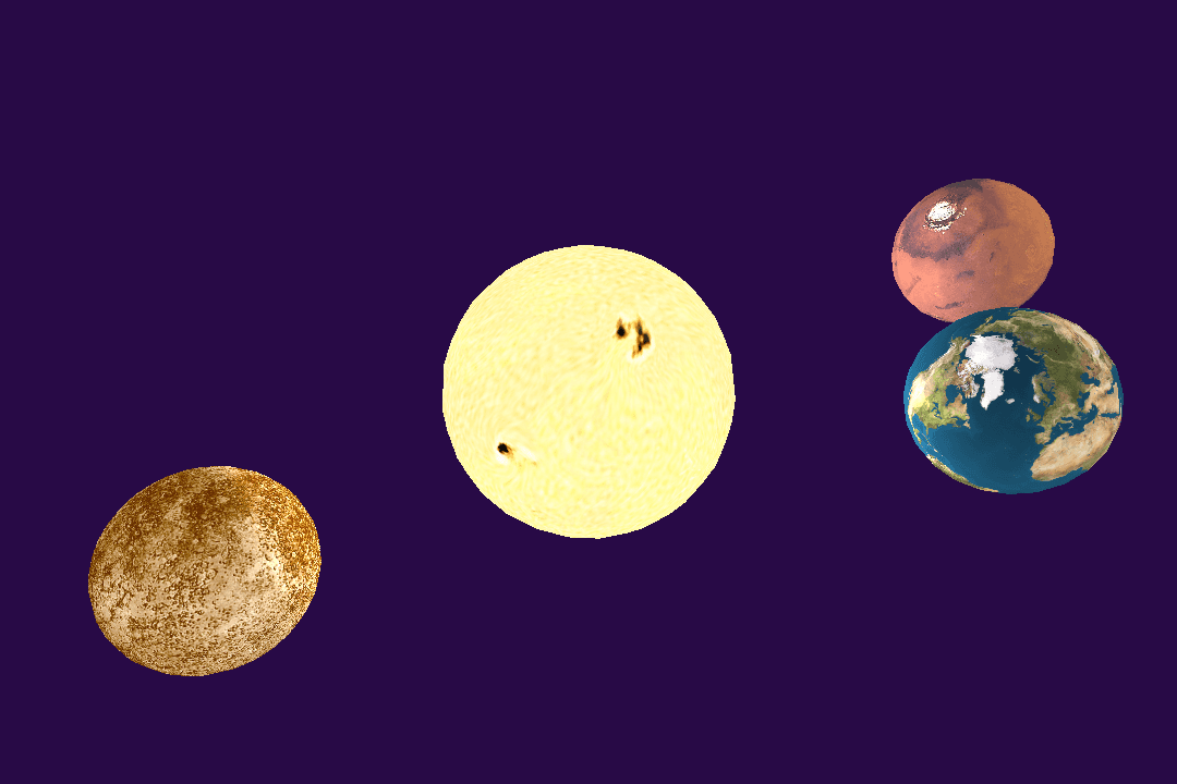 Solar System (3D) with textures