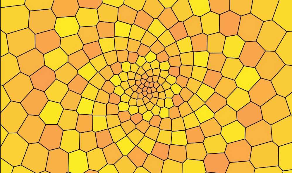 "Voronoi Phyllotaxis" code example