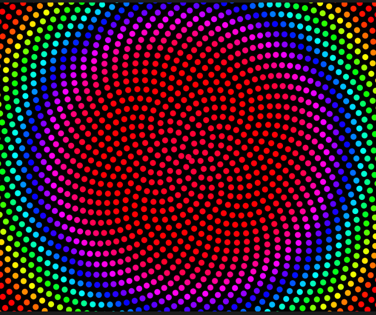 "Phyllotaxis" code example