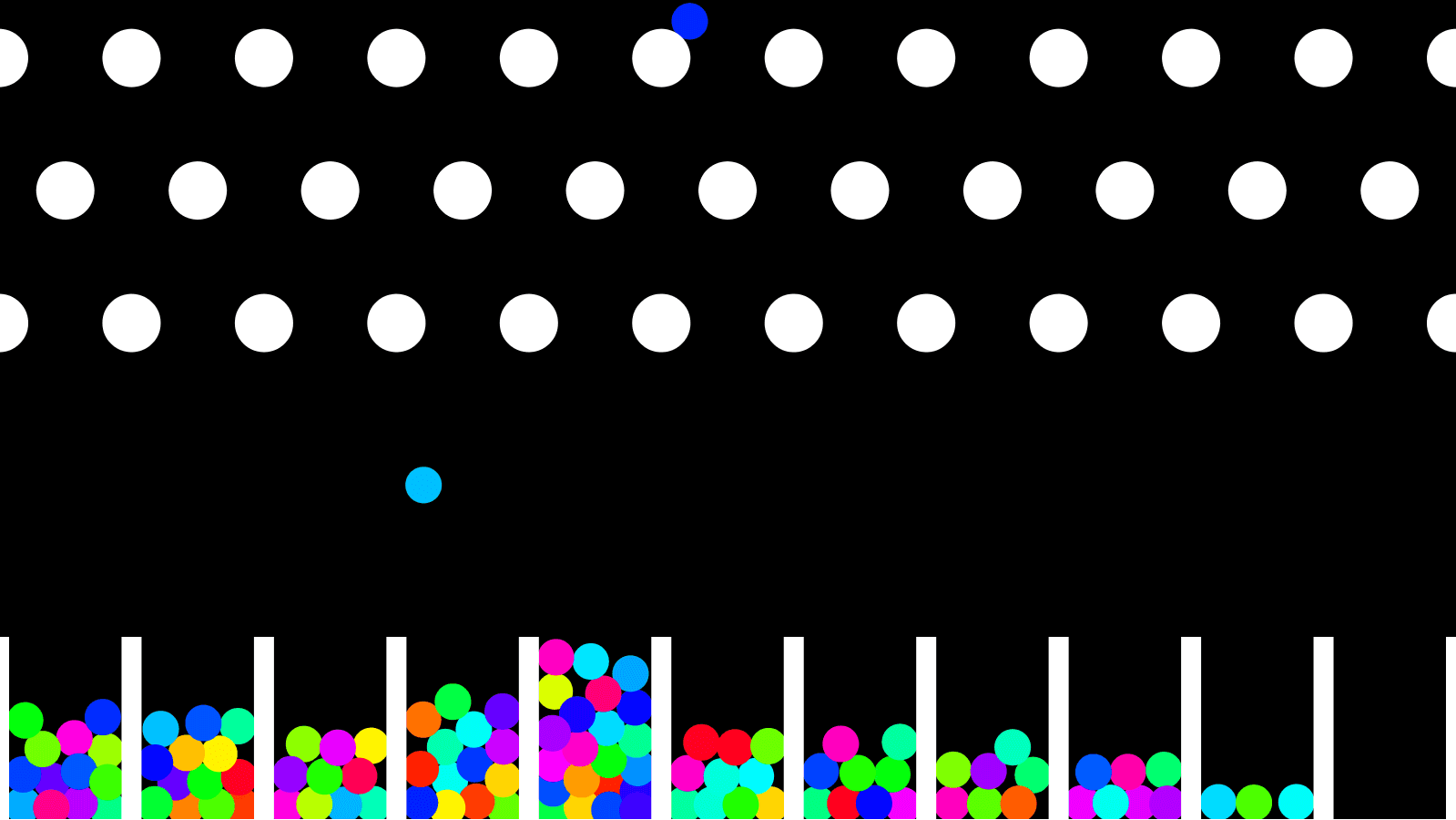 "Plinko Simulation" code example