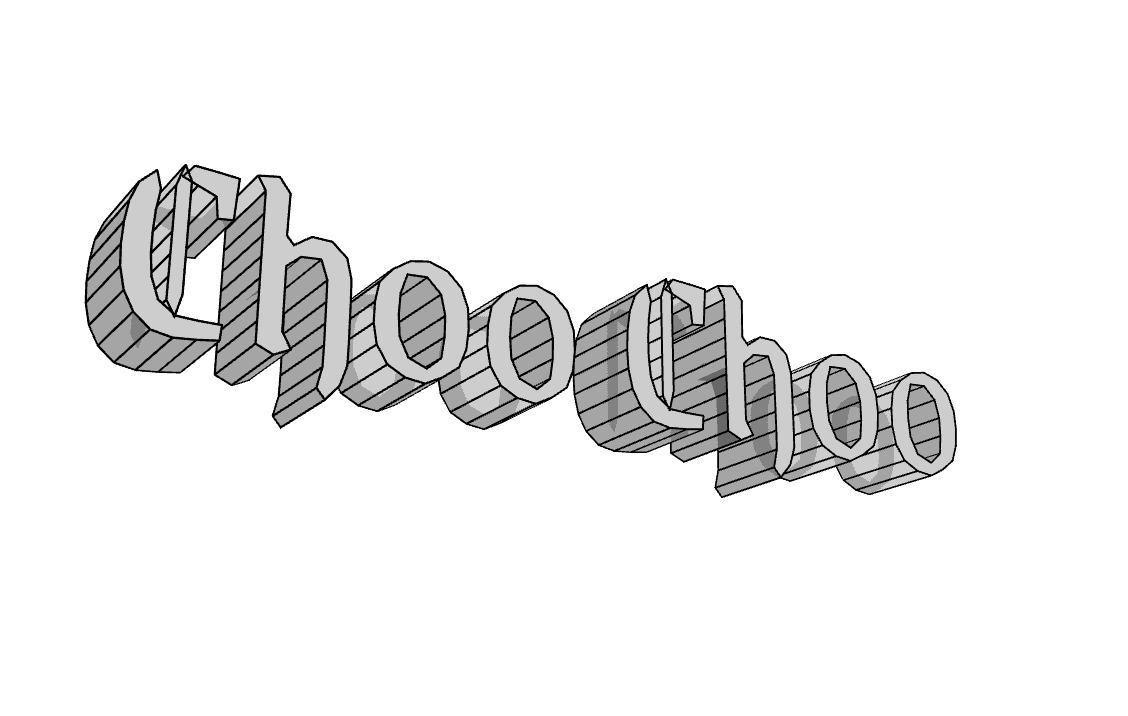 "textModel() - 3D Text" code example