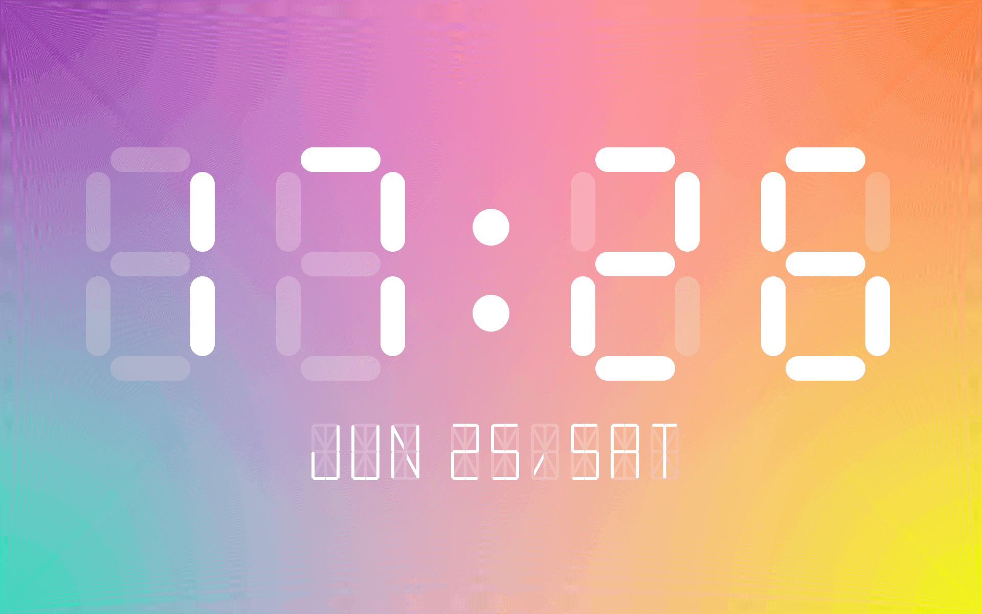 Rainbow Clock