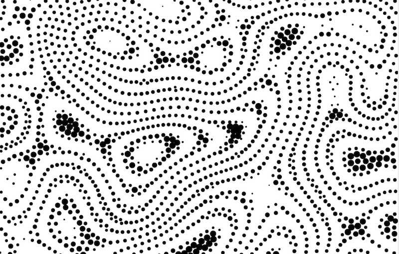 "Weighted Stippling - Abstract Pattern" code example